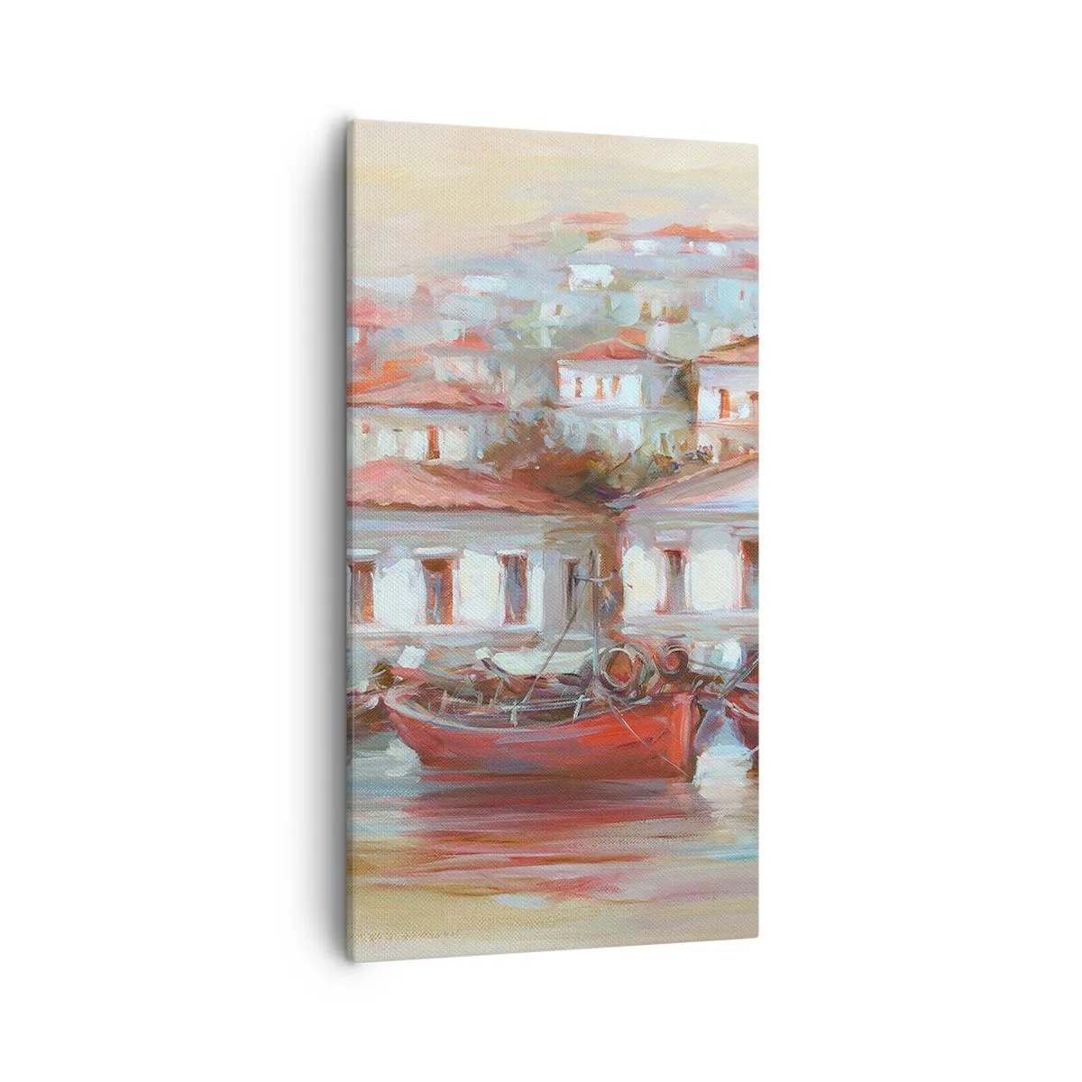 Obraz na plátně - Šťastné městečko - 55x100 cm