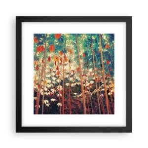 Plakát v černém rámu - Tajný život listů - 30x30 cm