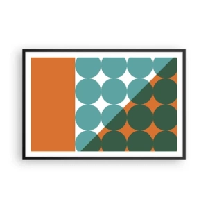 Plakát v černém rámu - Nahoru a šikmo - 91x61 cm