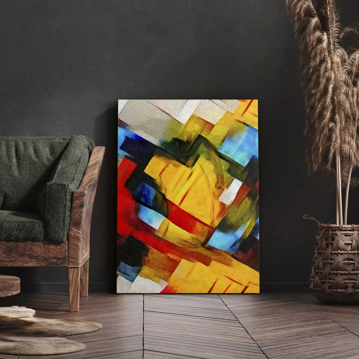 Obraz na plátně - Vícebarevné vrstvy - 50x70 cm