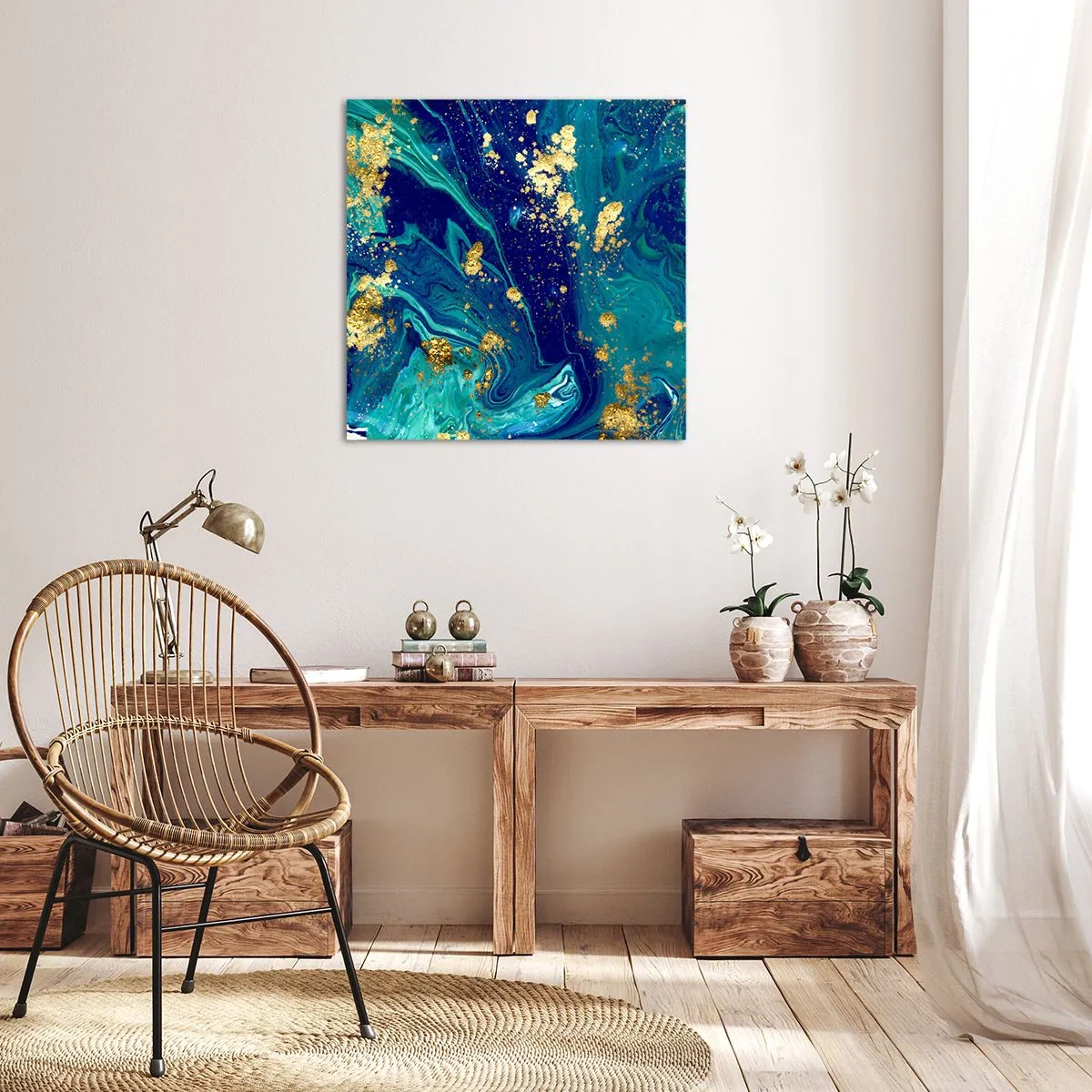 Obraz na plátně - Plátky slunce  - 40x40 cm