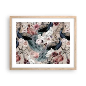 Plakát v rámu světlý dub - V palácové zahradě - 50x40 cm