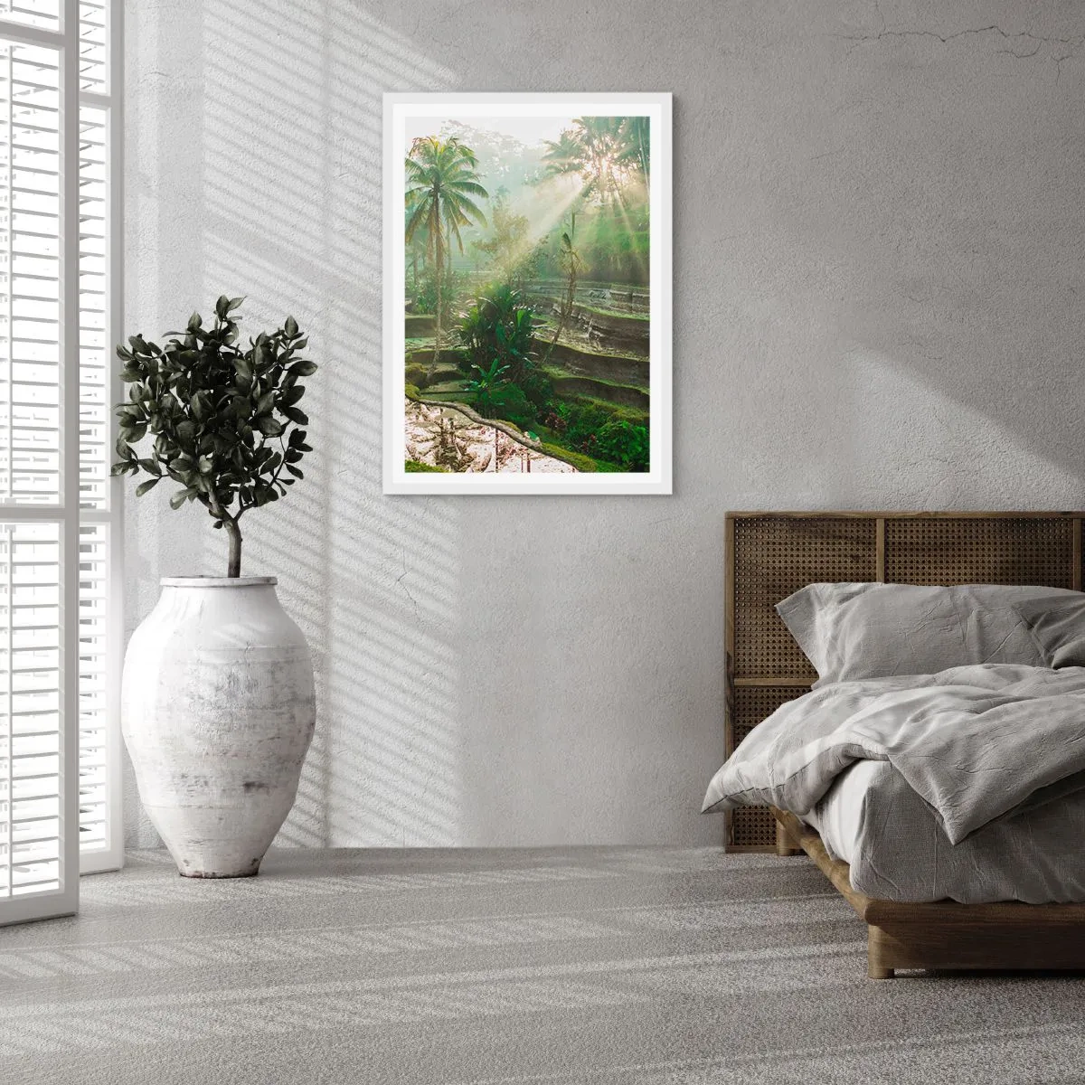 Plakát v bílém rámu - Vyrůstát na slunci - 70x100 cm