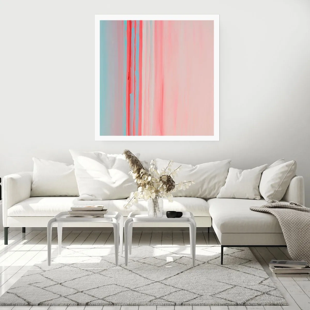 Plakát - Abstrakce za úsvitu - 60x60 cm