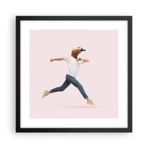 Plakát v černém rámu - Špetka absurdity - 40x40 cm