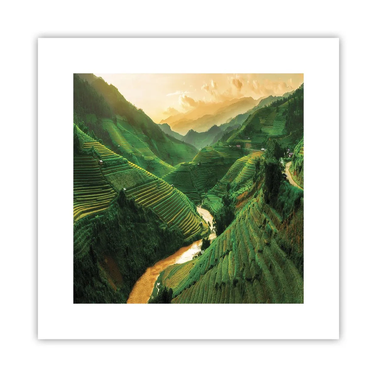 Plakát - Vietnamské údolí - 30x30 cm