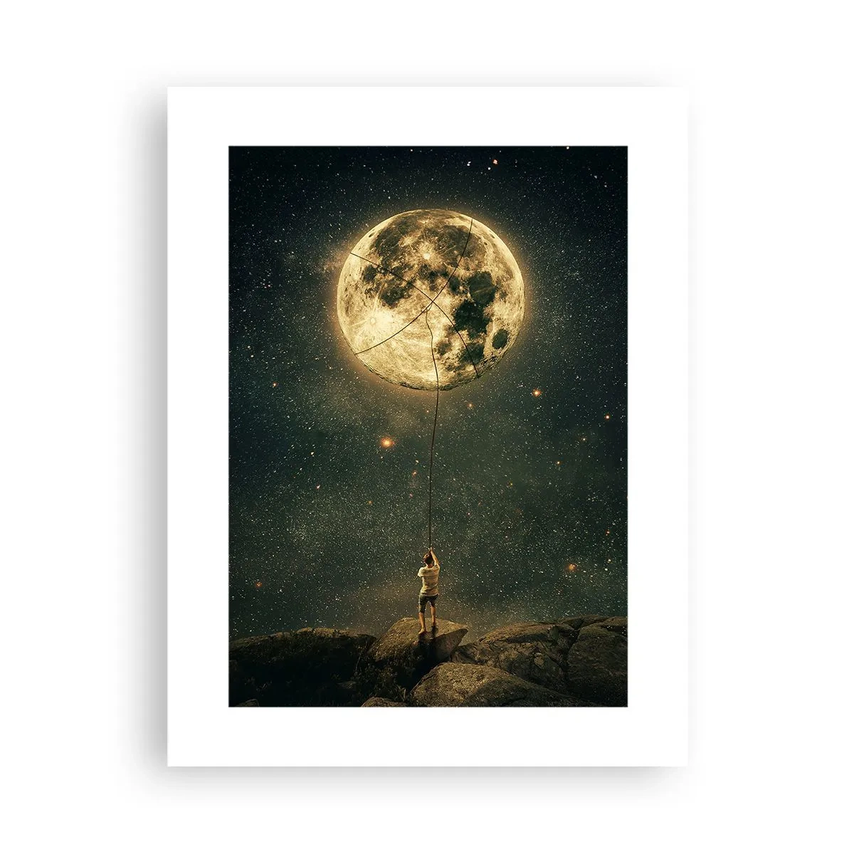 Plakát - Kluk, který ukradl měsíc - 30x40 cm