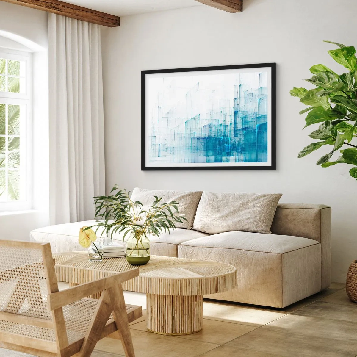 Plakát v černém rámu - Jak se stal prostor - 100x70 cm