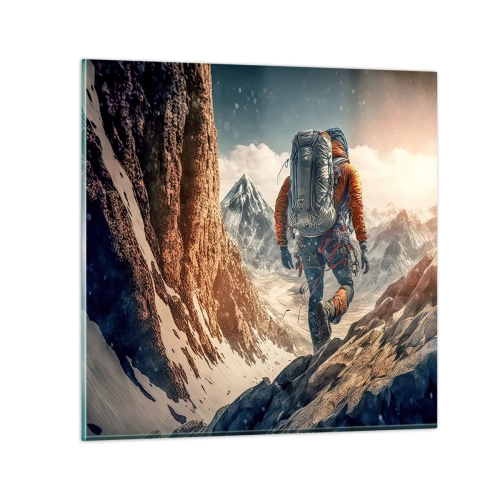 Obraz na skle - Osamělý bojovník - 60x60 cm