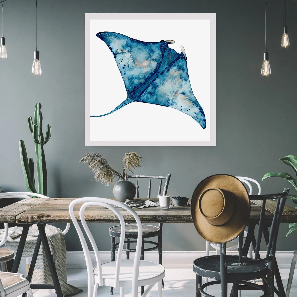 Plakát - Život v modři - 60x60 cm
