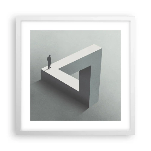 Plakát v bílém rámu - A přece je to možné - 40x40 cm