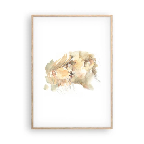 Plakát v rámu světlý dub - Nalezena polovina? - 70x100 cm