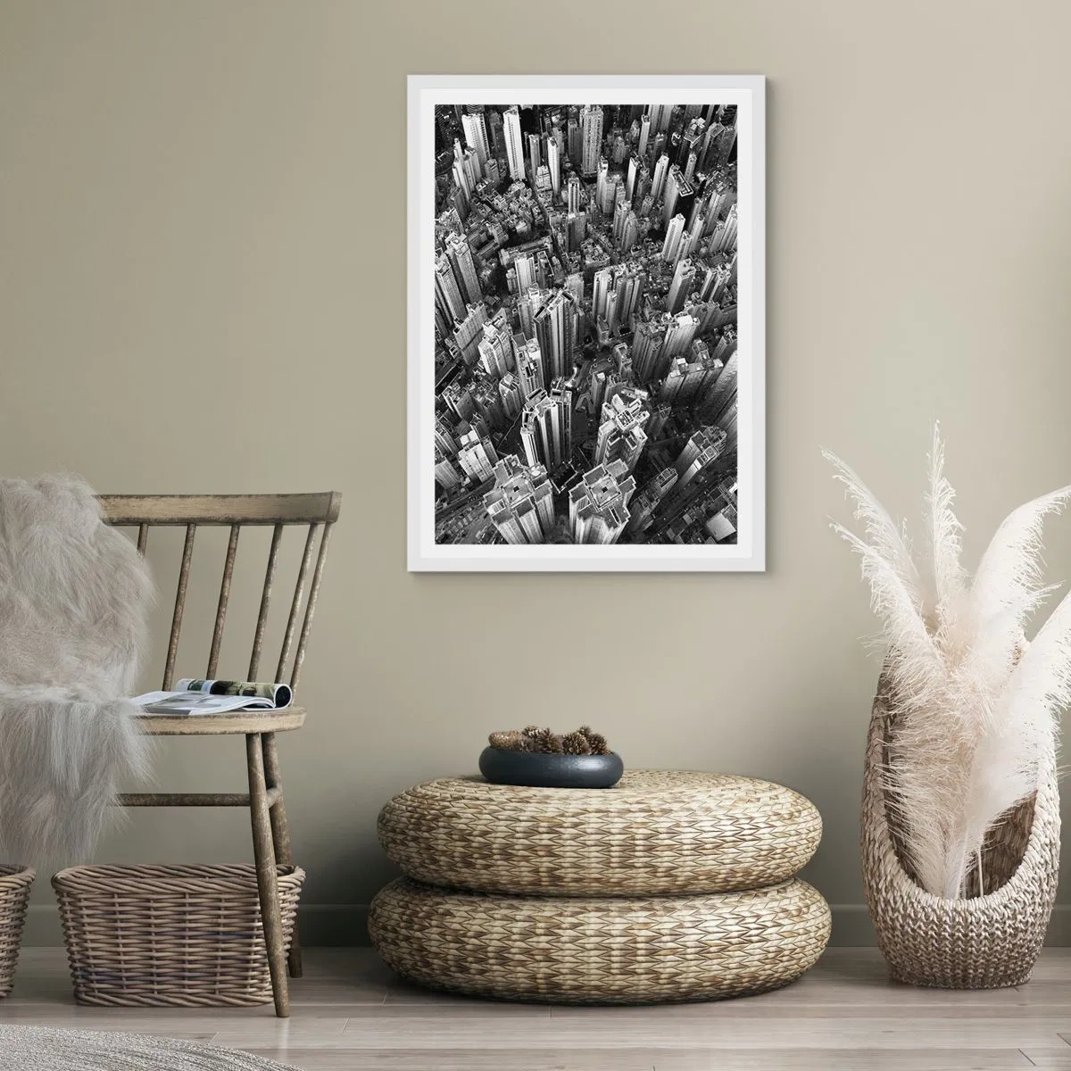 Plakát v bílém rámu - Stále výš a výš - 70x100 cm