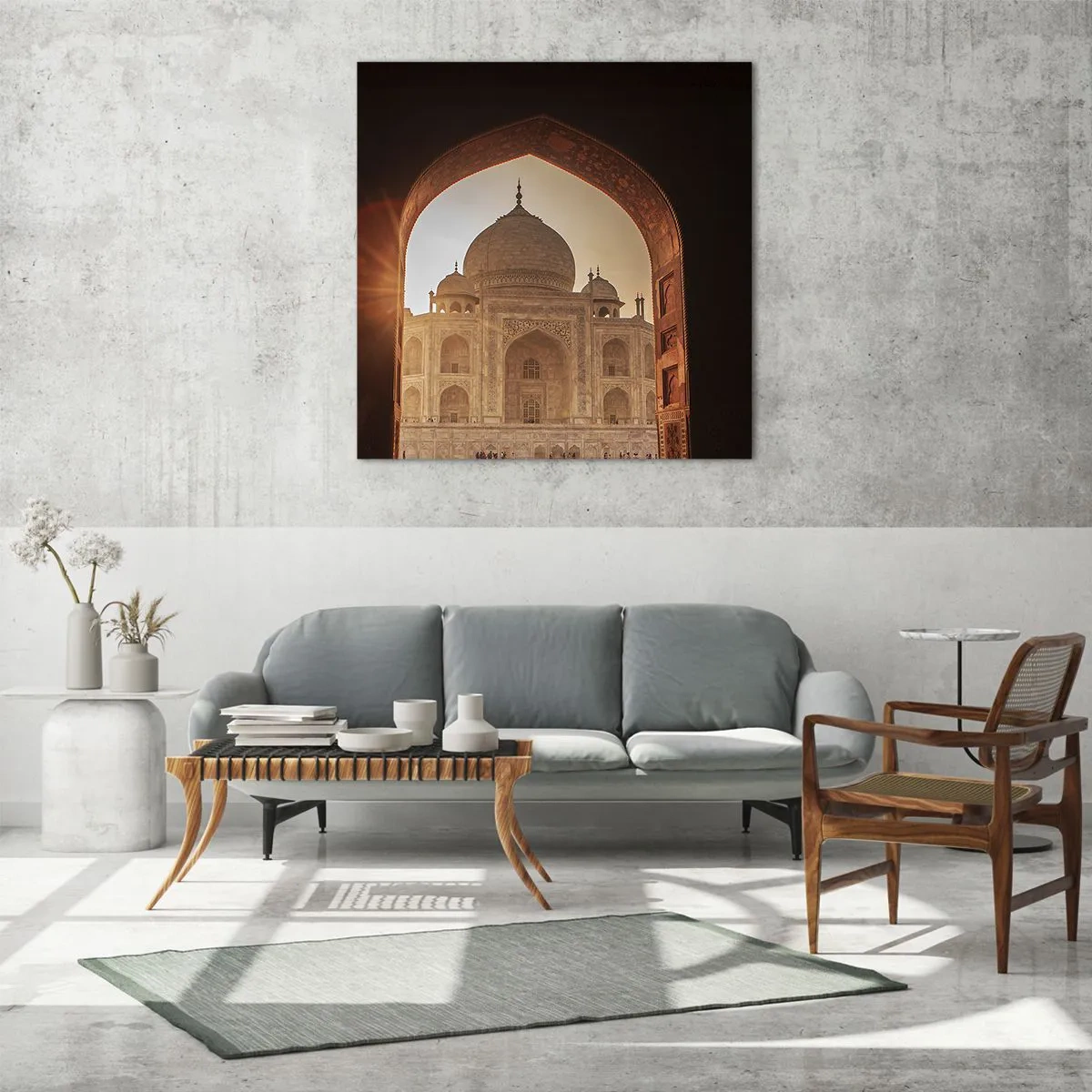 Obraz na skle - Památník nadpozemské lásky - 60x60 cm