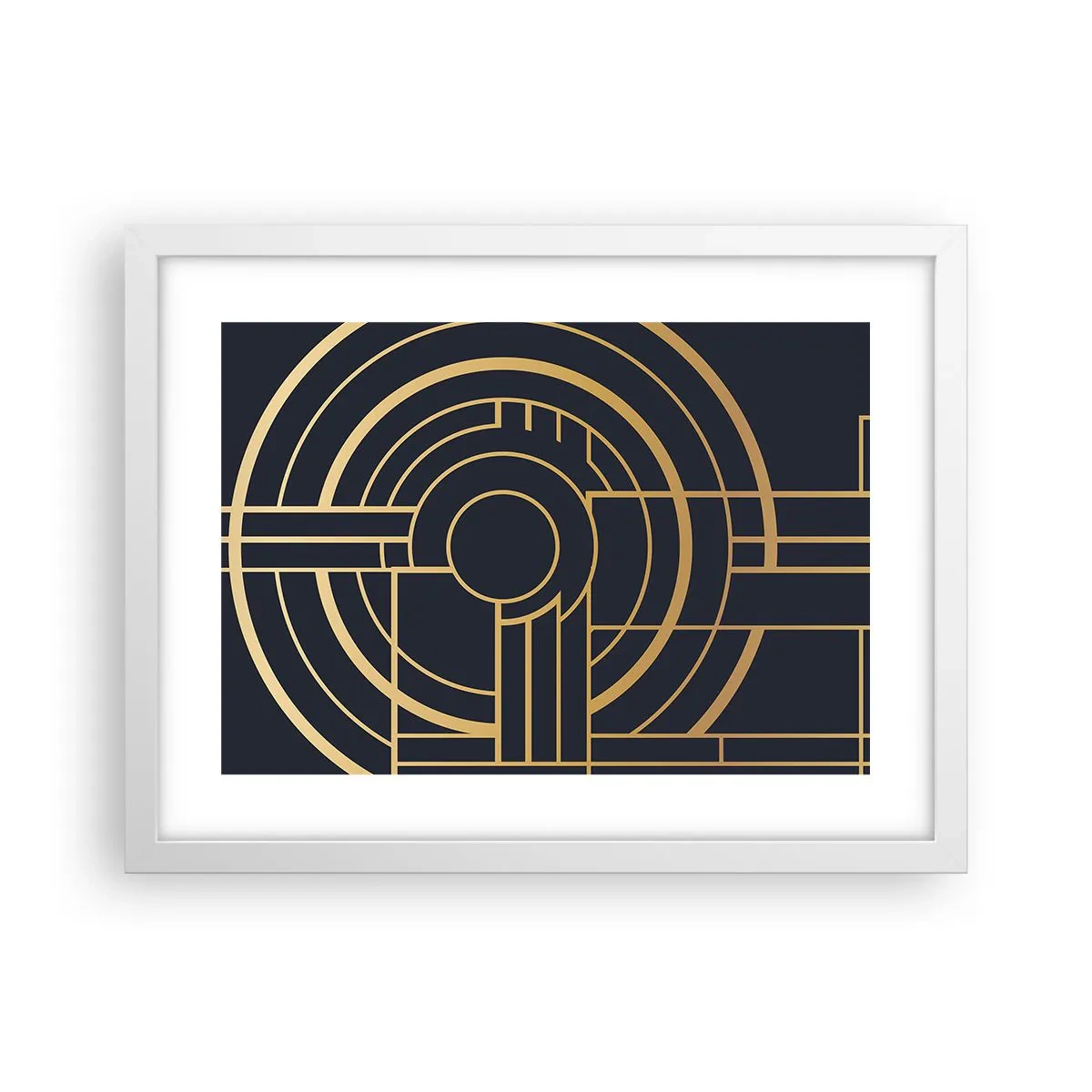 Plakát v bílém rámu - Obraty události - 40x30 cm