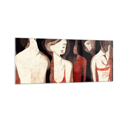 Obraz na skle - Madony z temnoty - 100x40 cm