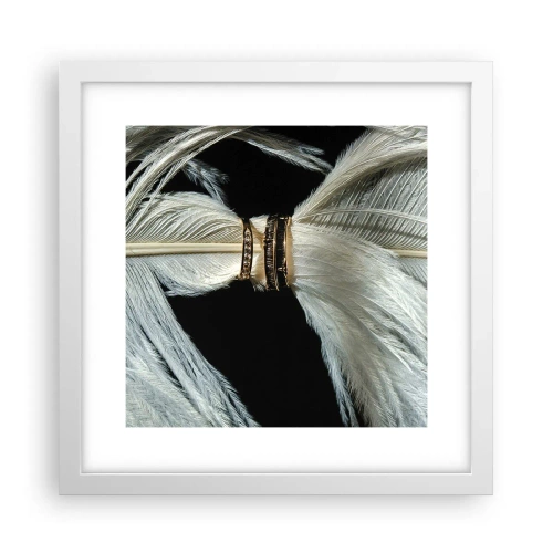 Plakát v bílém rámu - …a neopustím tě…. - 30x30 cm