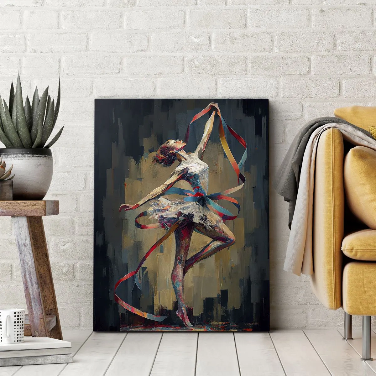Obraz na plátně - Tanec se stuhou - 50x70 cm
