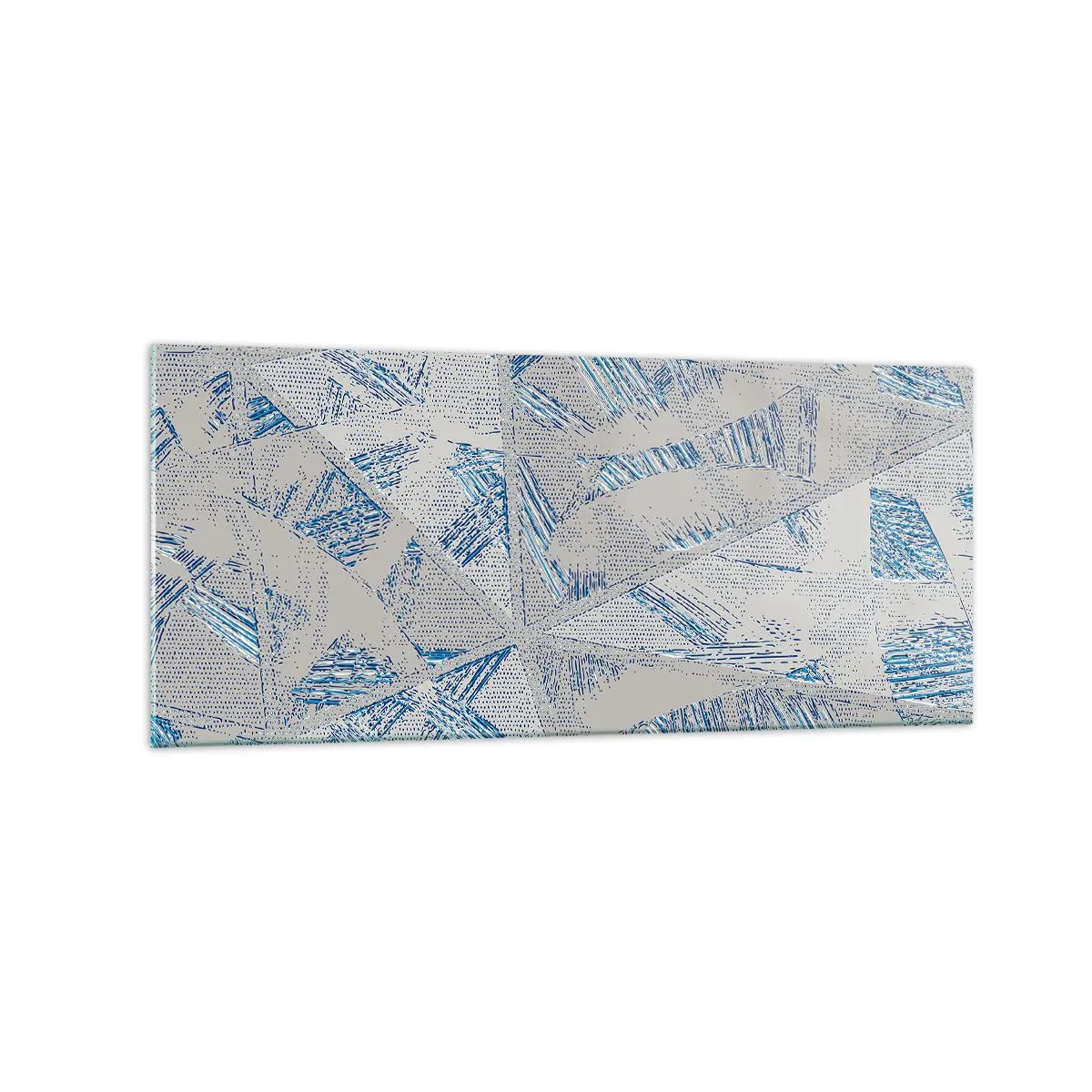 Obraz na skle - V šedomodrém labyrintu - 120x50 cm