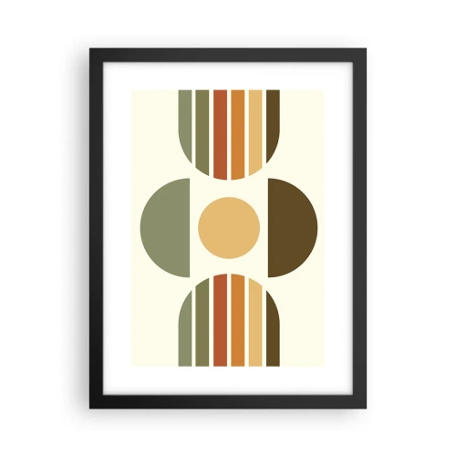 Plakát v černém rámu - V barvách země - 30x40 cm