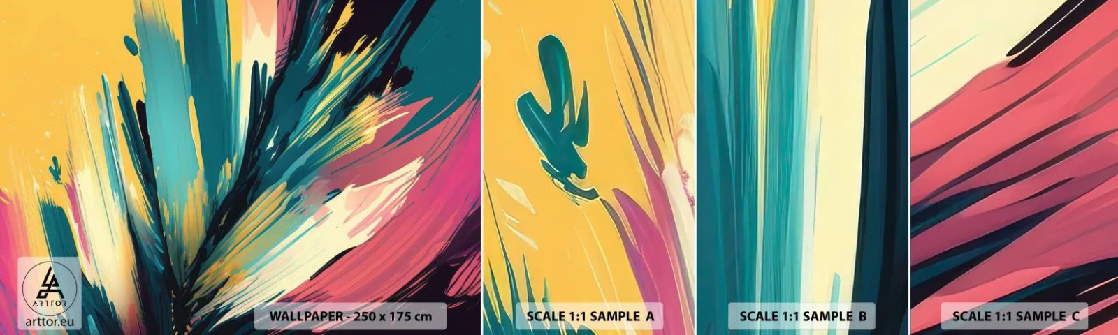 Fototapeta Vzorek Standard Eco - Kompozice – exploze radosti - Abstrakce, Kus, Moderní - 100x30 cm