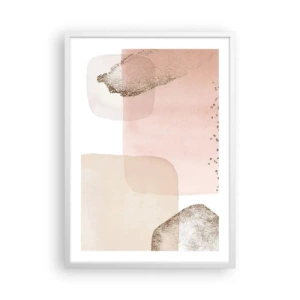 Plakát v bílém rámu - Pohled skrze barvy - 50x70 cm