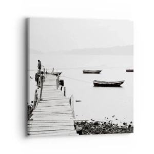 Obraz na plátně - U tiché a čisté vody - 40x40 cm