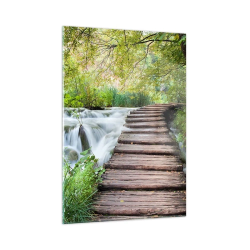 Obraz na skle - Voda není vůbec tichá - 50x70 cm