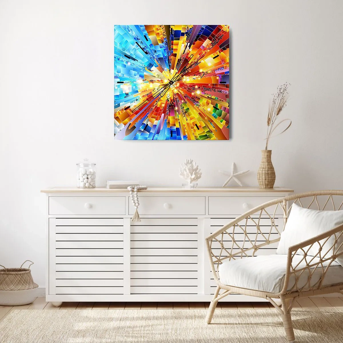 Nástěnné hodiny - In medias res - 40x40 cm