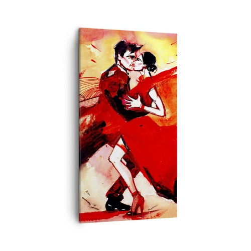 Obraz na plátně - Purpurový rytmus náruživostí - 45x80 cm