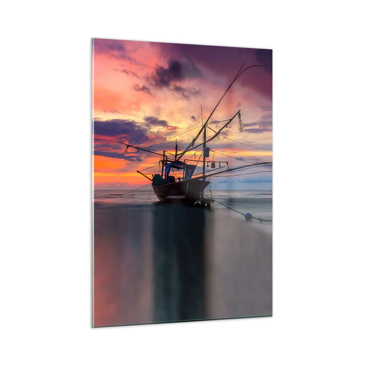 Obraz na skle - Exotický večer - 50x70 cm