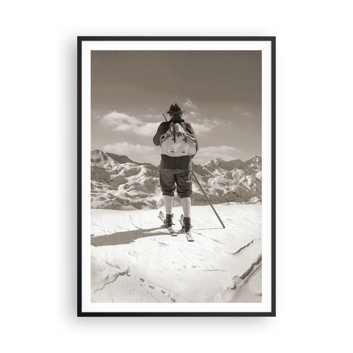 Plakát v černém rámu - Stejné hory - 70x100 cm