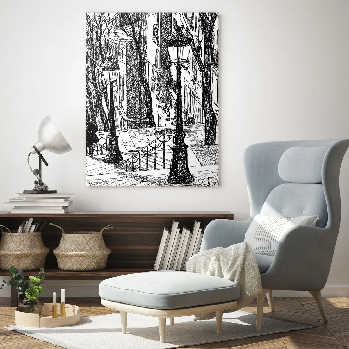 Obraz na skle - Milostný příběh nebo horor? - 70x100 cm