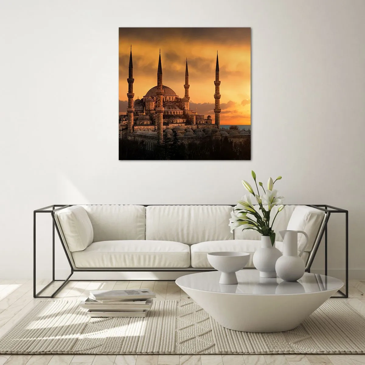 Obraz na skle - Bůh je velký - 40x40 cm