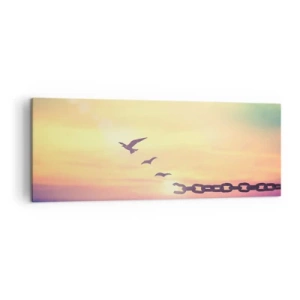 Obraz na plátně - Vítězství svobody - 140x50 cm