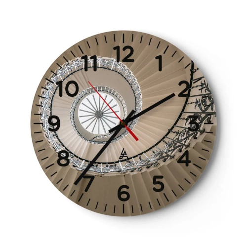 Nástěnné hodiny - Uvnitř mušle - 40x40 cm