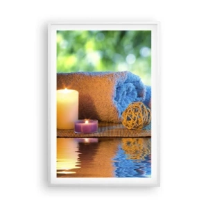 Plakát v bílém rámu - Čas pro tělo - 61x91 cm