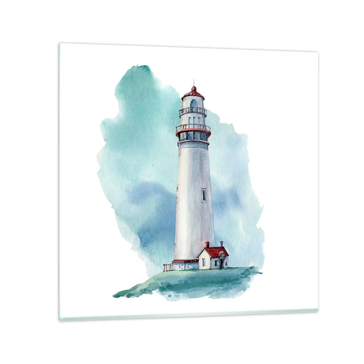 Obraz na skle - Něžná sestra blankytu - 70x70 cm