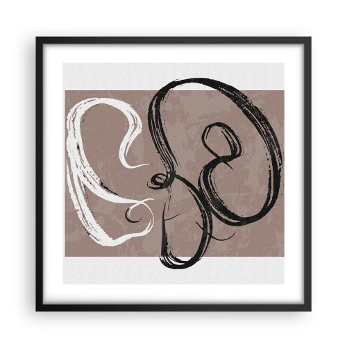 Plakát v černém rámu - Kompozice – hledání úplnosti - 50x50 cm