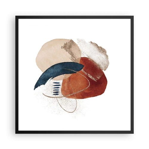 Plakát v černém rámu - Oválná kompozice - 60x60 cm