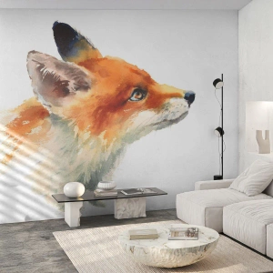 Fototapeta Standard Eco - Opatrnosti není nikdy dost - Zvířata, Liška, Abstrakce - 350x256 cm