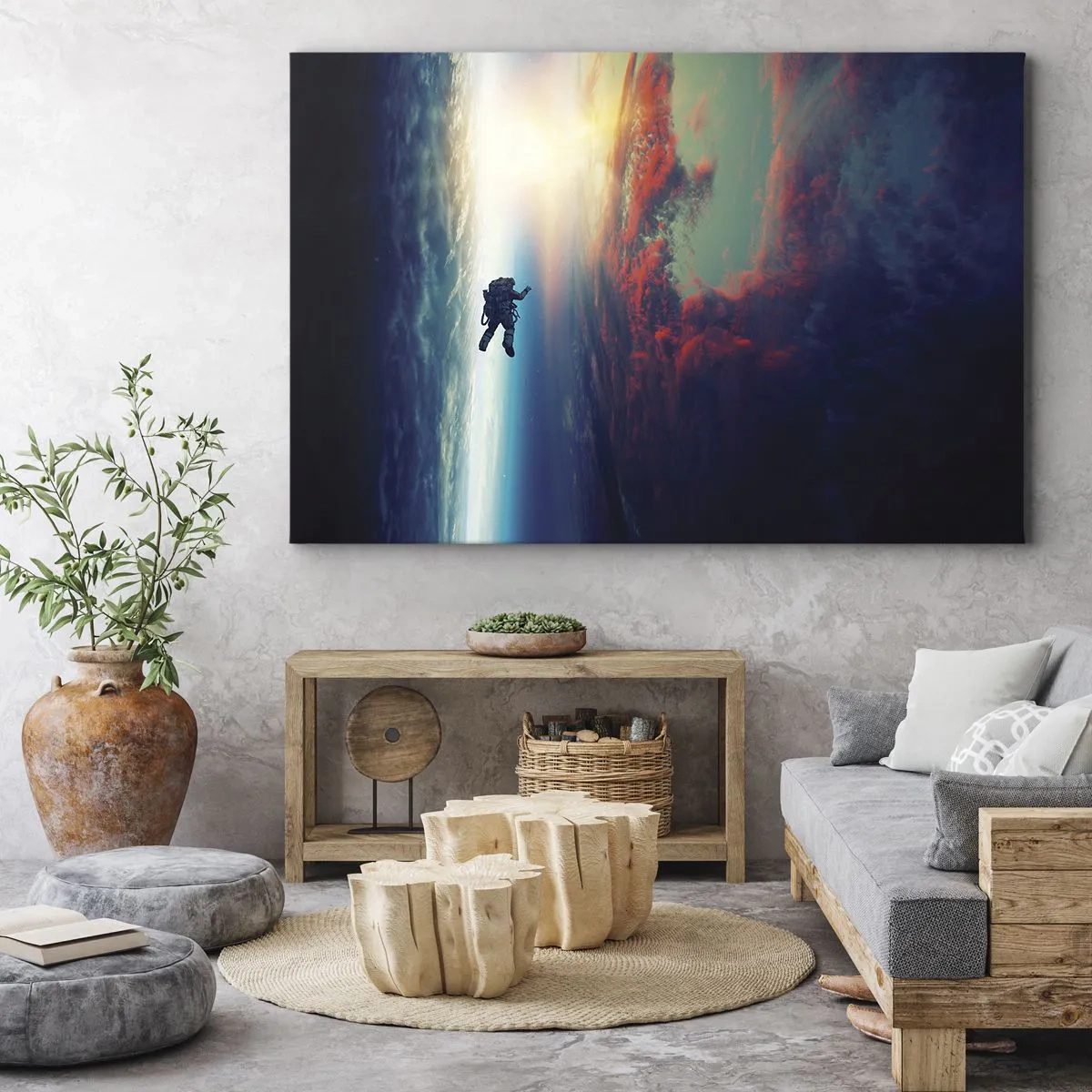 Obraz na plátně - Tváří v tvář vesmíru - 70x50 cm