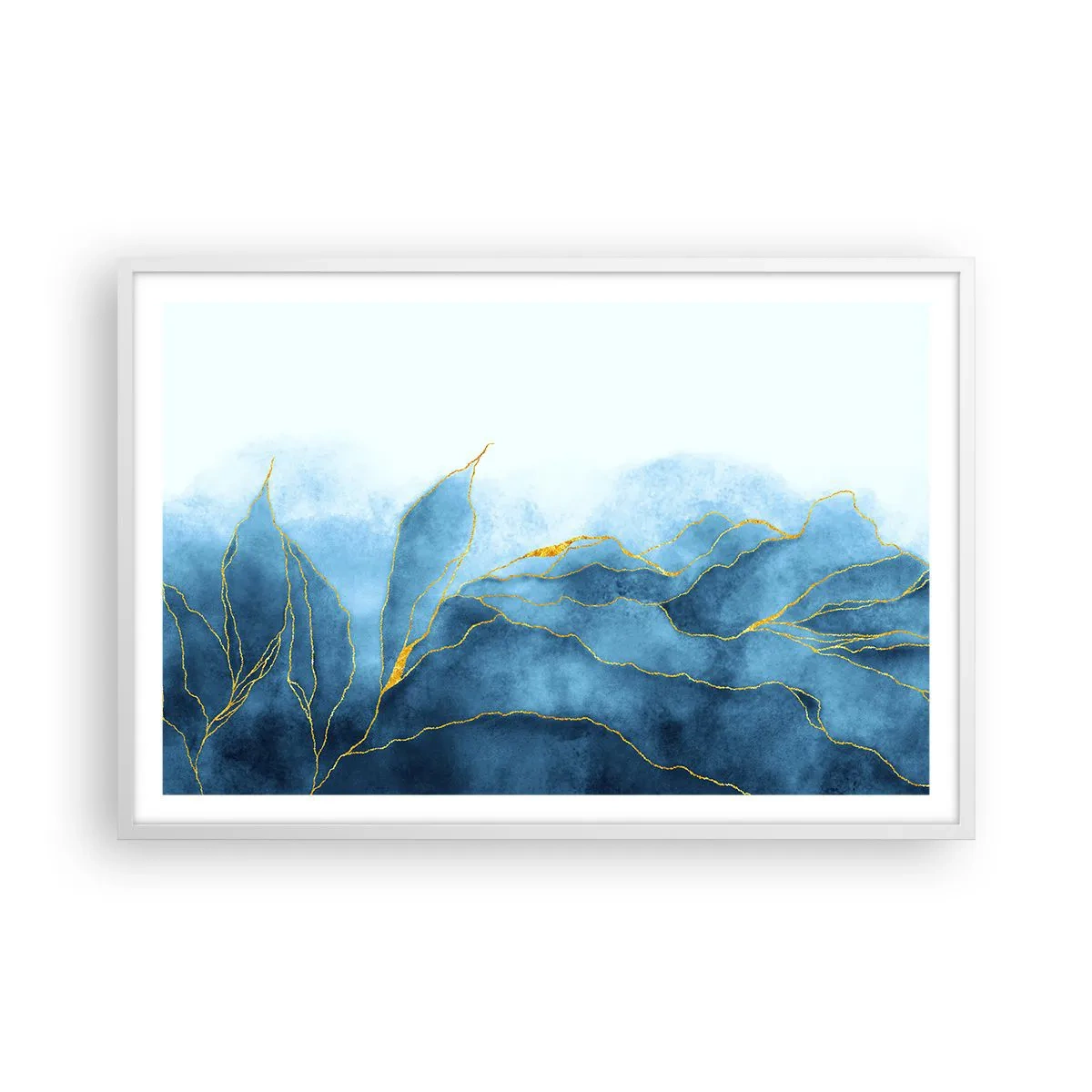 Plakát v bílém rámu - Blankyt ve zlatě - 91x61 cm