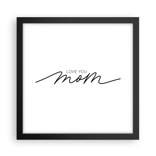 Plakát v černém rámu - Velké emoce - 30x30 cm