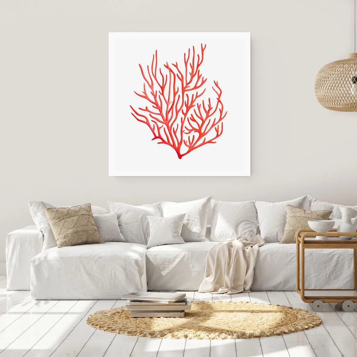 Plakát - Korálový filigrán - 60x60 cm