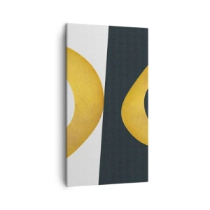 Obraz na plátně - Zaprvé: zlato - 45x80 cm