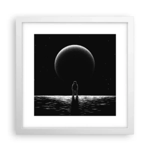 Plakát v bílém rámu - Tváři v tvář - 30x30 cm