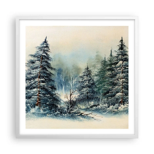 Plakát v bílém rámu - Připravení na Vánoce - 60x60 cm