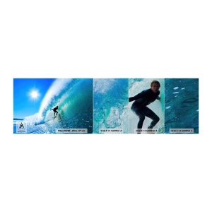 Vzor Fototapety Premium Sand - Přes velký blankyt - Sport, Surfař, Moře - 100x30 cm