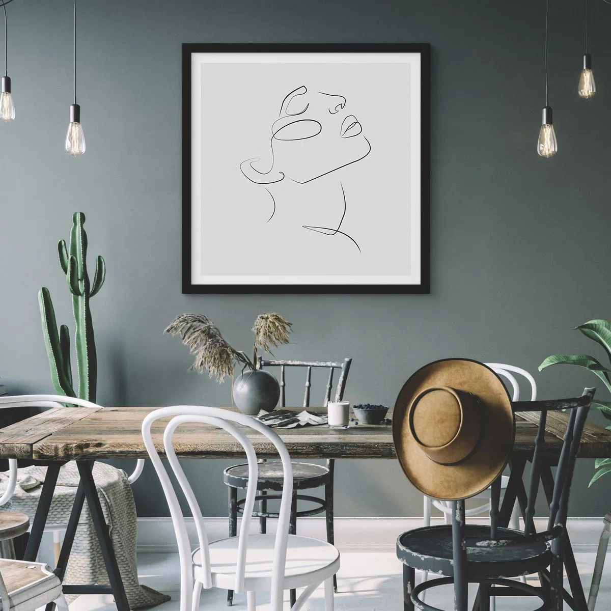 Plakát v černém rámu - Meandry snu - 60x60 cm
